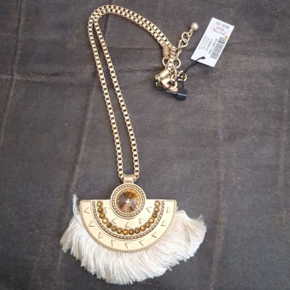 White House Black Market Bohemian Statement Necklace